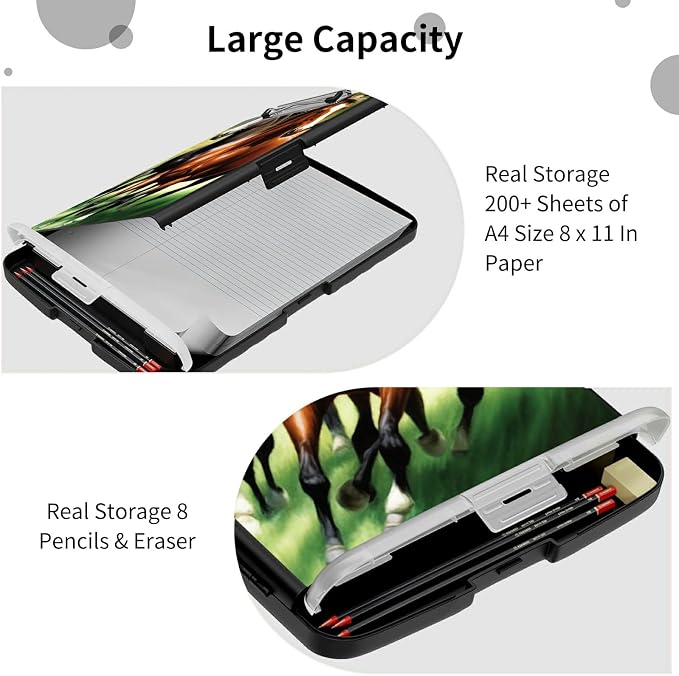 File Clipboard Storage with Pen Holder High Capacity Plastic Nursing Clipboards - Image 6