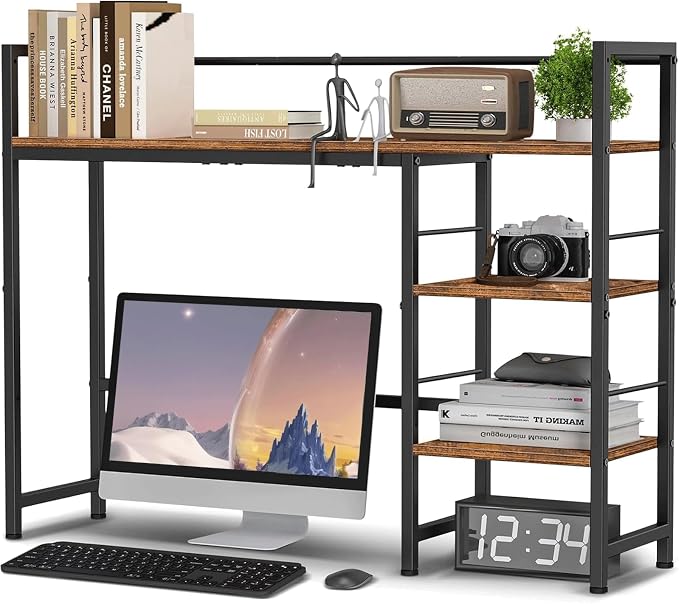 HavenlyYouth Desk Shelf, 38.6 Inch Wood Desk Organizer Shelf by HAVENLYYOUTH