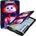 Purple White Cat A4 Clipboard by Unknown