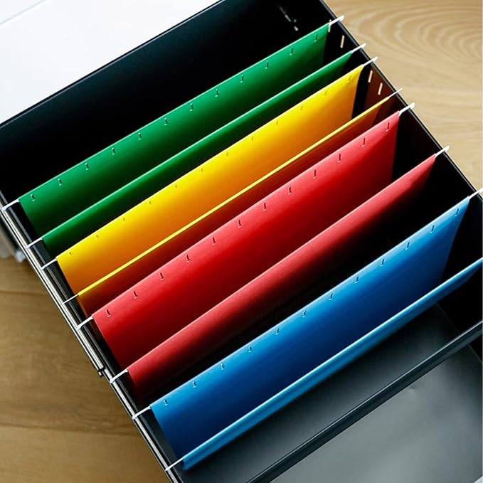 pmybupo Hanging File Folders, 25 Pack Yellow Letter Size Hanging File Folders - Image 4
