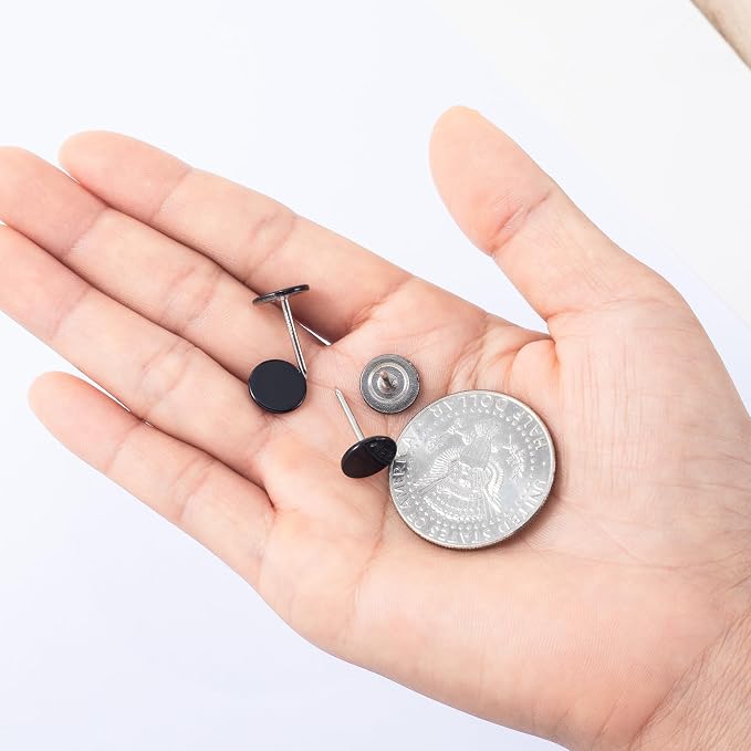 120pcs Metal Thumb Tacks, Heavy Duty Round Head Push Pins, Upholstery Tacks - Image 7