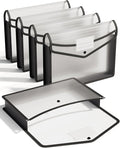ThinkTex Plastic Expanding File Folder, Transparent envelopes by ThinkTex