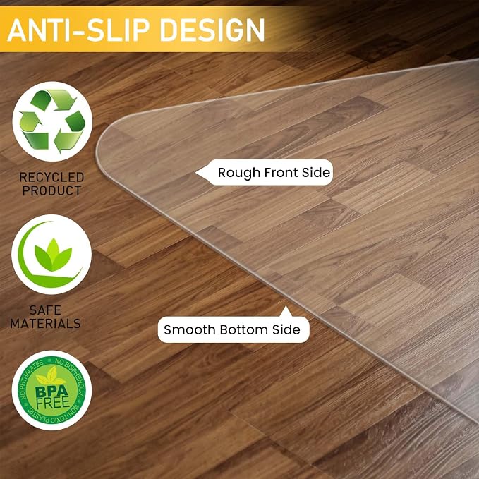 PHOUZIN Office Chair Mat 36'' X 48'', Desk Chair Mat - Image 4