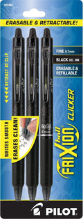PILOT FriXion Clicker Erasable Pens, Refillable & Retractable Gel Ink Pens by PilotCorporationofAmerica