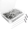 T Pins, Stainless Steel T-pins for Blocking Knitting, Wig Pins for Foam Head by Sunenlyst