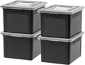 IRIS USA File Box, Plastic File Organizer by IRISUSA
