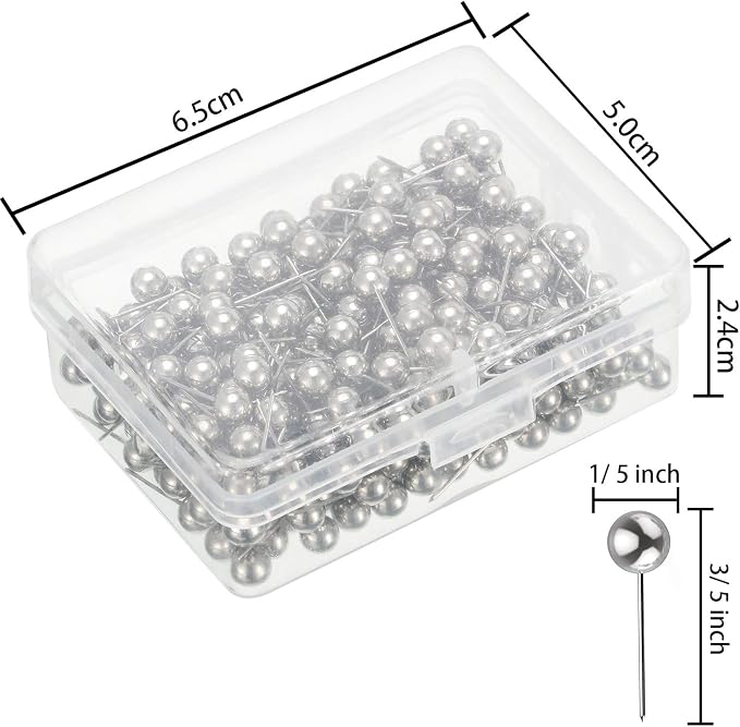 Map Tacks Push Pins Small Size 300 Packs - Image 2