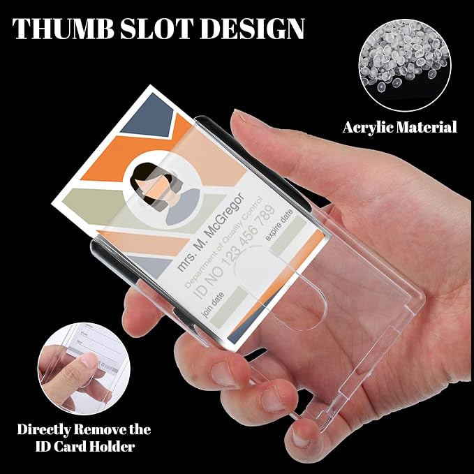 5 Set Badge Holder Retractable Clip Heavy Duty Badge Reel - Image 5