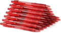 deegtran Pens Bulk, 30 Pack No Bleed Red Ink Click Pens by DEEGTRANPENS