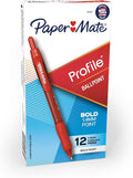 Paper Mate Profile Ballpoint Pens, Retractable, Bold Point by Unknown