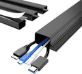 Delamu 4 Pack Cord Organizers for Desks, 62.8in Cable Organizer Cable by DELAMU