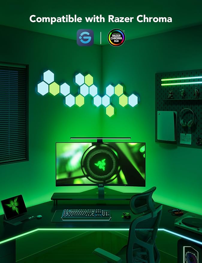 Govee Gaming Light for Monitor G1, RGBIC LED Backlight for 27-34 Inch PC - Image 7