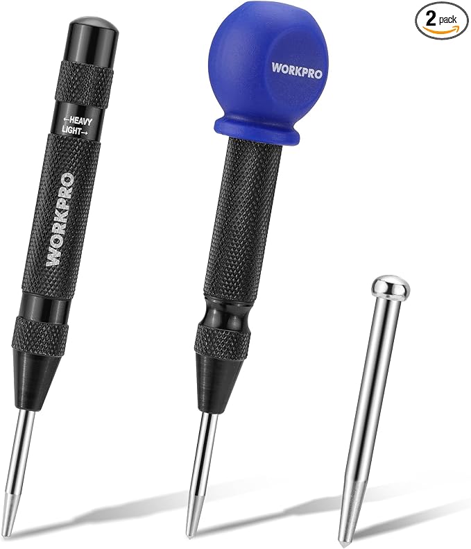 WORKPRO 2PCS Automatic Center Punch by WORKPRO
