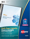 Avery Clear High-Capacity Sheet Protectors, Hold 50 Sheets, Heavyweight by Avery
