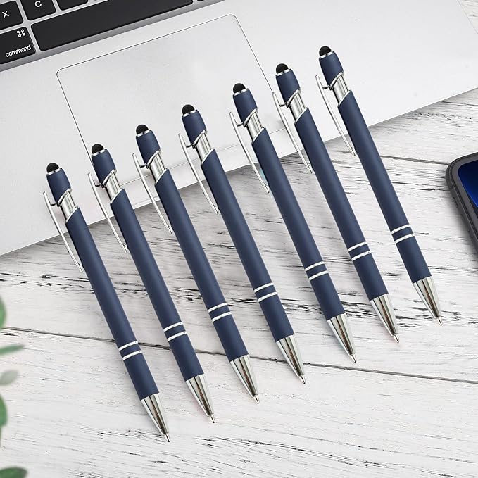 PASISIBICK 12 Pieces Blue Ballpoint Pen - Image 3