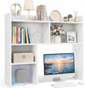SUPER DEAL Desktop Bookshelf, Countertop Storage Hutch by Superdeal