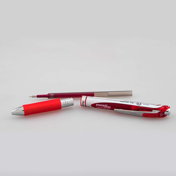 Pentel Gel Ink Pen, EnerGel RTX Retractable Gel Pen, Needle Tip, Extra Fine - Image 5