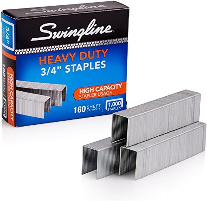 Swingline Staples, Heavy Duty for Desktop Staplers, 3/4" Length by Swingline