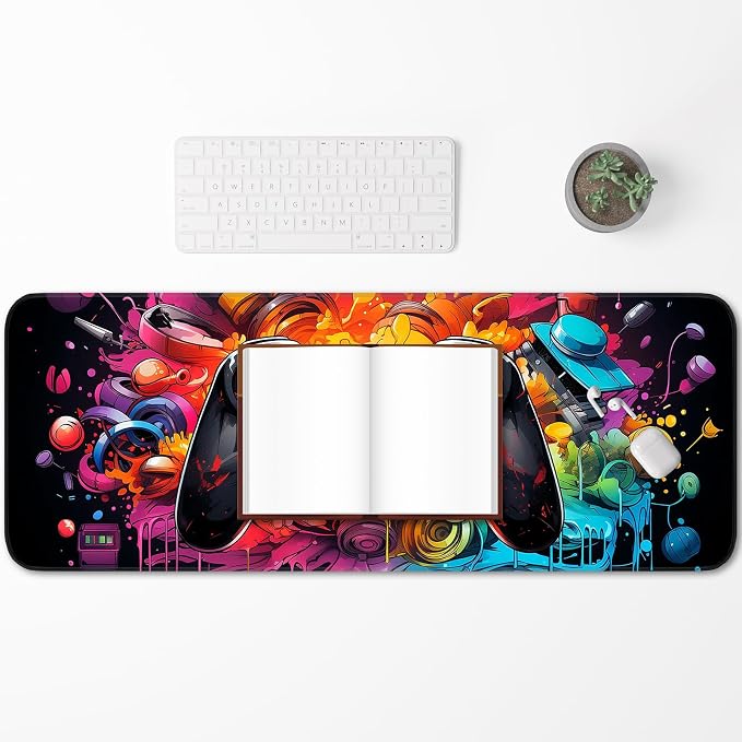 Gaming Mouse Pad, Large Mouse Pad, Waterproof Non-Slip Rubber Base, Stitched - Image 6