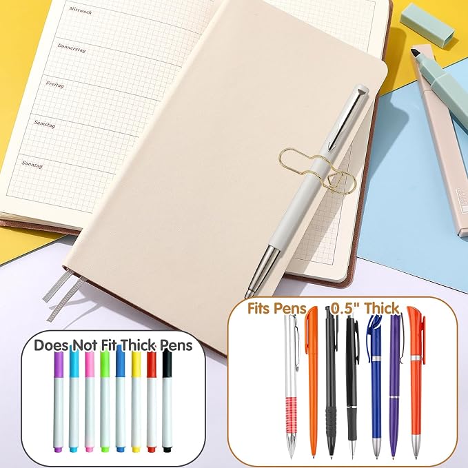 HINGTAI 15Pcs Metal Pen Holder Clip & 30Pcs Paper Clip Set - Image 5