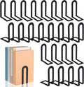 Chunful 24 Pcs Black Book Ends Bulk by Chunful
