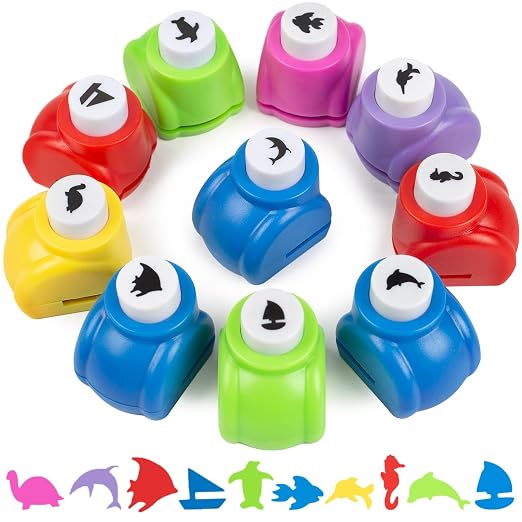 LOVEINUSA 10-Piece Sea Animal Shaped Craft Punch Set by LoveInUsa