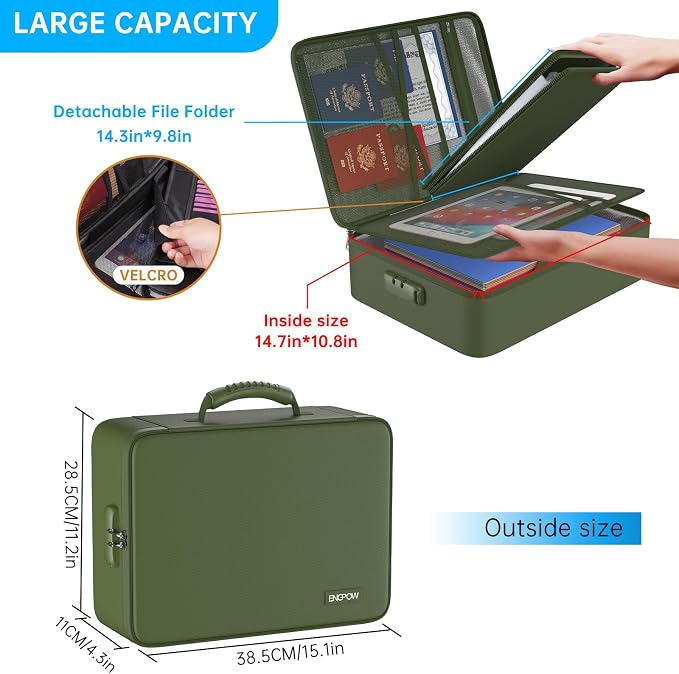 ENGPOW 5200 Fireproof File Organizer Bag - Image 5