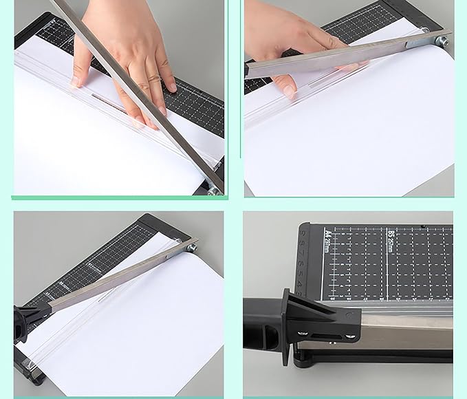 A4 Heavy Duty Paper Cutter, 15.6 in x 8.8 in 8 Sheets Capacity Paper Trimmer - Image 3