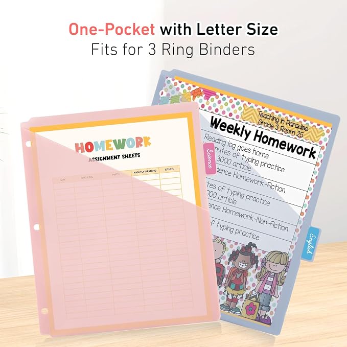 6-Tab Dividers for 3 Ring Binder, Letter Size 8.5 x 11'', Morandi Colors 2 Sets - Image 3