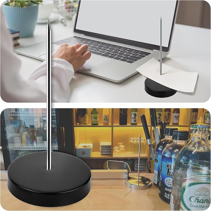 8 PCS Desk Receipt Holder Stainless Steel Receipt Spike 5.5 Inch Check Spindle - Image 7