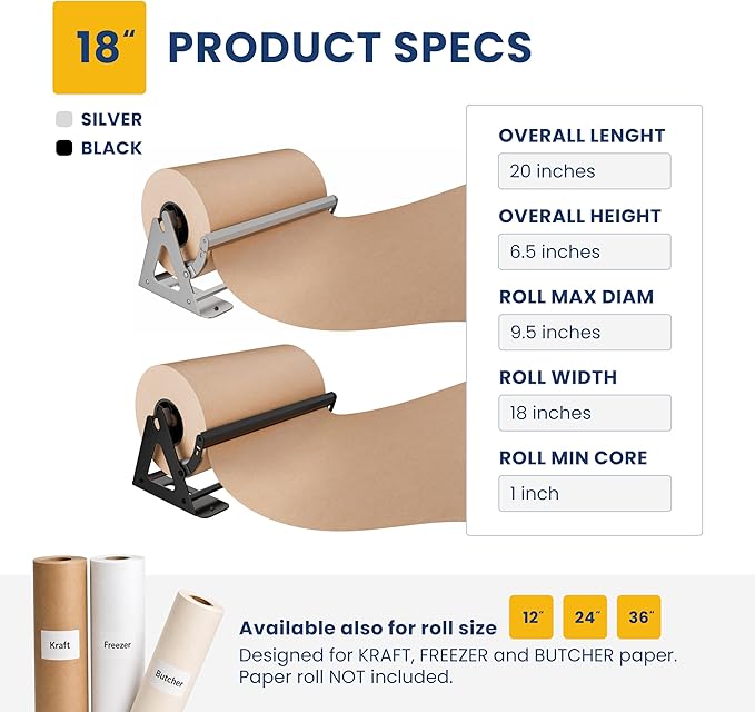 DIY Crew 18 Inch Paper Roll Dispenser and Cutter - Image 5
