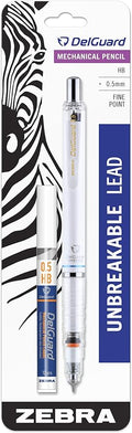 Zebra Pen DelGuard Mechanical Pencil 0.5mm, Resists Lead Breaking, Double by ZebraPen