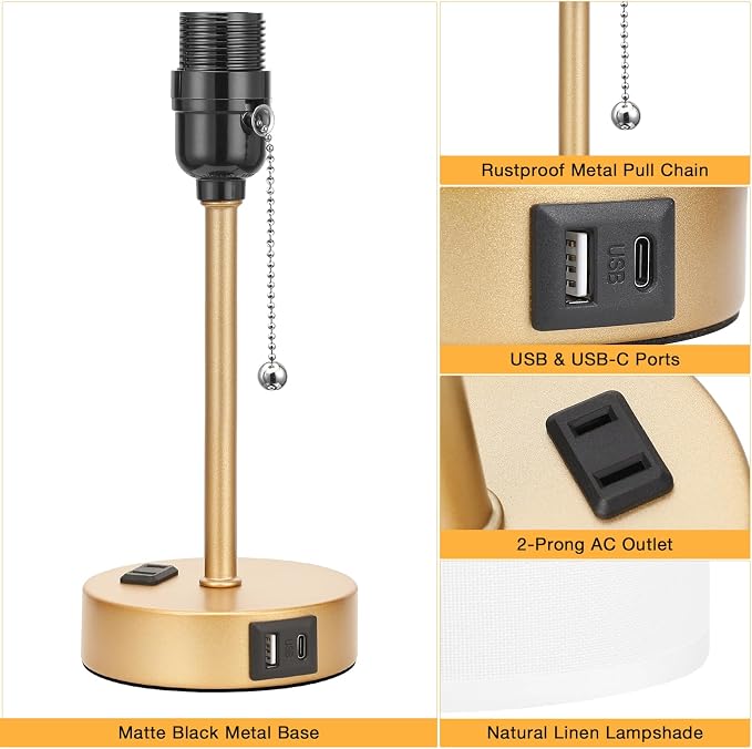 Dicoool Small Bedside Lamps 3 Color Modes - Image 6
