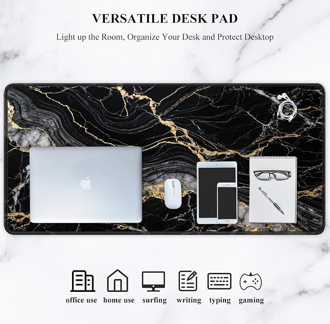 Auhoahsil Desk Mat, Ultra Large Mouse Pad, XXL Gaming Mousepad, Pretty Desk Pad - Image 7
