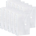 FANWU 10 Pack Expandable Poly Binder Pocket, 3/4-inch Gusset, Letter Size by Unknown