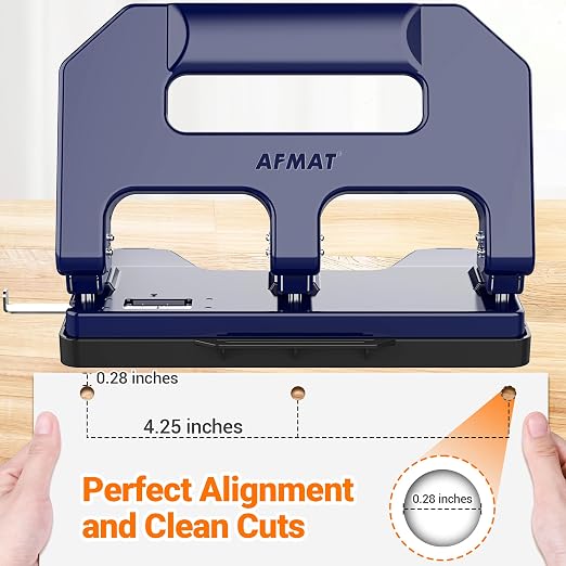 AFMAT Heavy Duty 3 Hole Punch, 3 Hole Puncher - Image 6