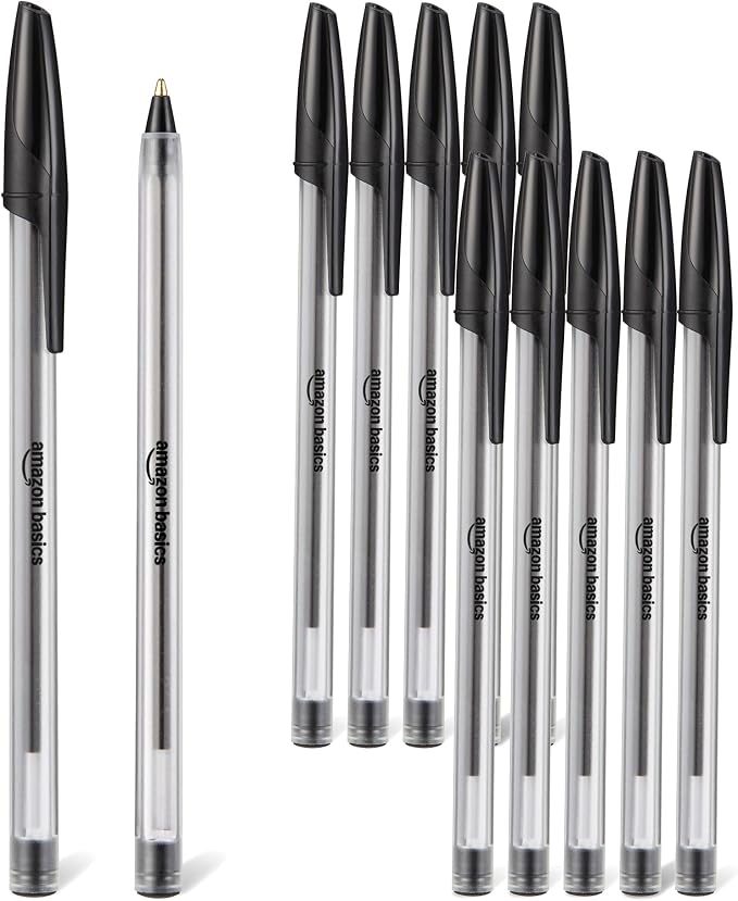 Amazon Basics Ballpoint Pens, Medium Point 1.0mm by AmazonBasics