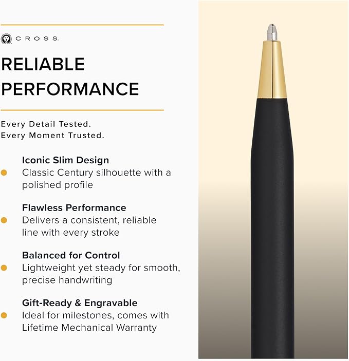 Cross Classic Century Classic Black Ballpoint Pen - Image 4