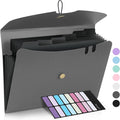 Sooez 7 Pocket Accordion File Organizer, Premium Expanding File Folder by Sooez