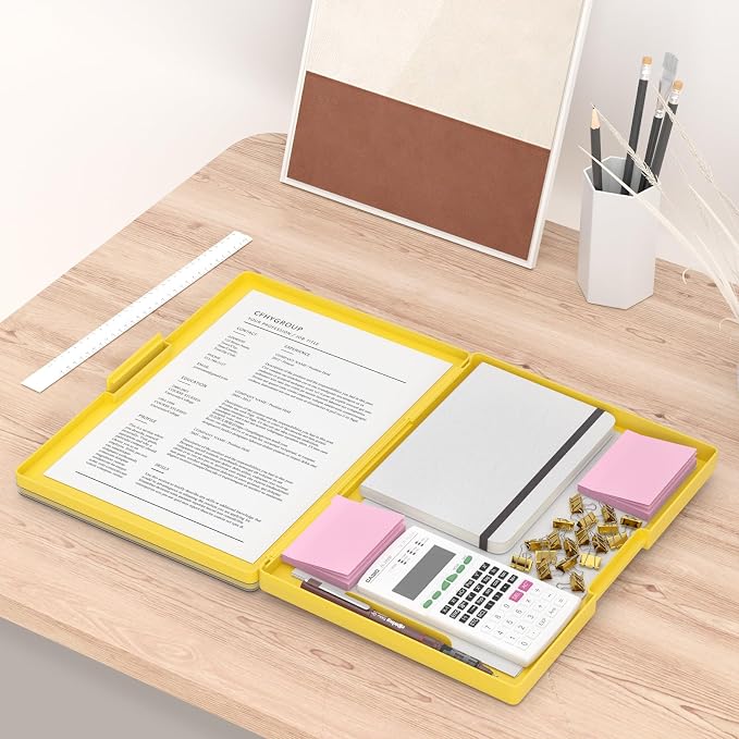 Rimilak Plastic Clipboard with Storage, Side Opening with 2 Compartment - Image 6