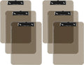 Pack of 6 Plastic Clipboards by DAVISGROUP