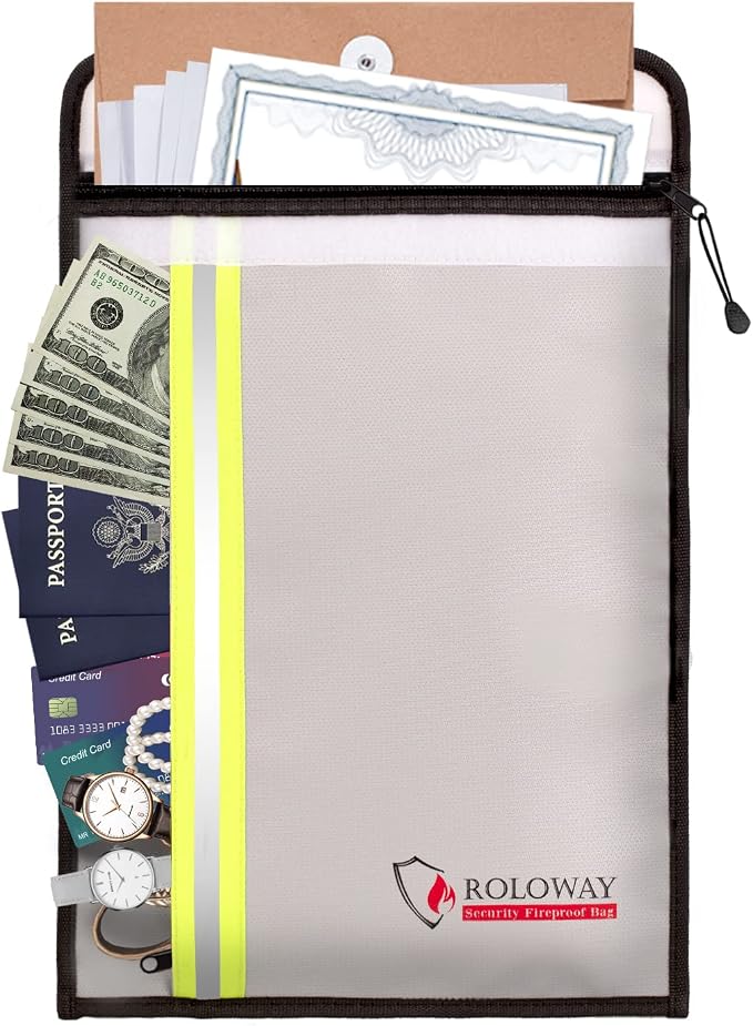 ROLOWAY Fireproof Document Bag by ROLOWAY