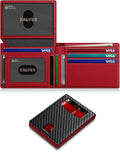 Wallet for Men Slim RFID Blocking Leather Credit Card Holder Wallet for 14 Cards by ZALVEX