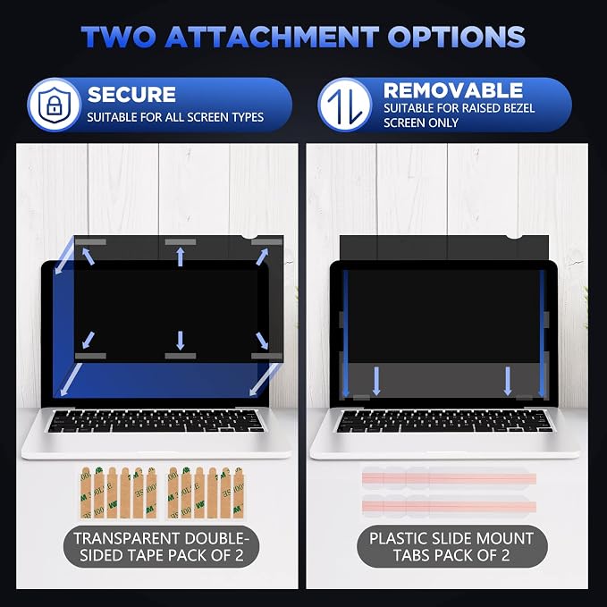 Magicmoon 15.6" Privacy Filter Screen Protector, Anti-Spy/Glare Film - Image 7
