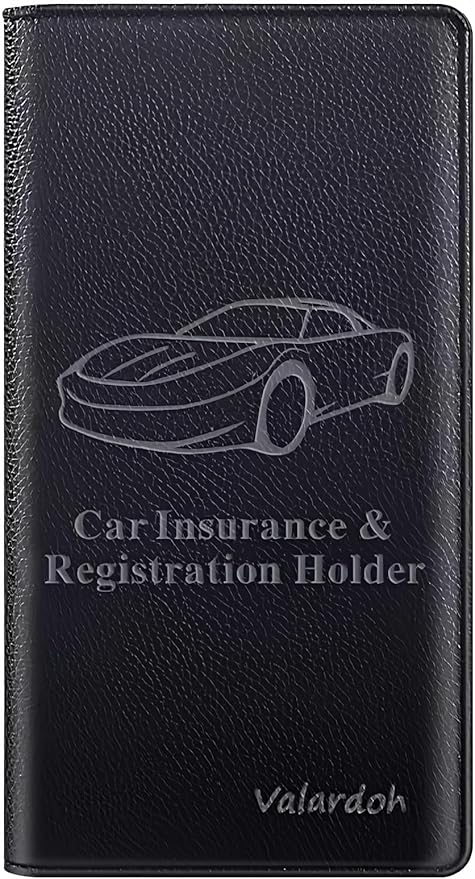 Valardoh Premium Car Registration and Insurance Card Holder, Car Document Holder by Valardoh
