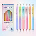 WRITECH Gel Pens Fine Point: Nebula Pen Set 0.7mm Black Ink Retractable 6ct by WRITECH