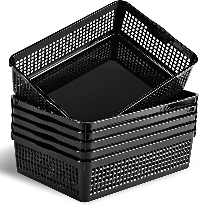 Eslite A4 Size Plastic Storage Basket, Desktop File Paper Letter Organizer Tray by Eslite