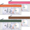 Clear Money Envelopes for Cash 7.6"x3.7" | Money Bags by VOCHIC
