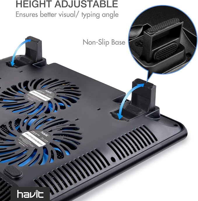 Havit HV-F2056 15.6-17 Inch Laptop Cooler Cooling Pad - Image 7