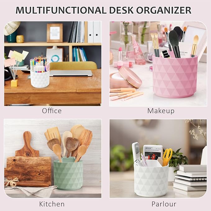 Desk Organizer, 360-Degree Rotating Pencil Pen Holders - Image 6